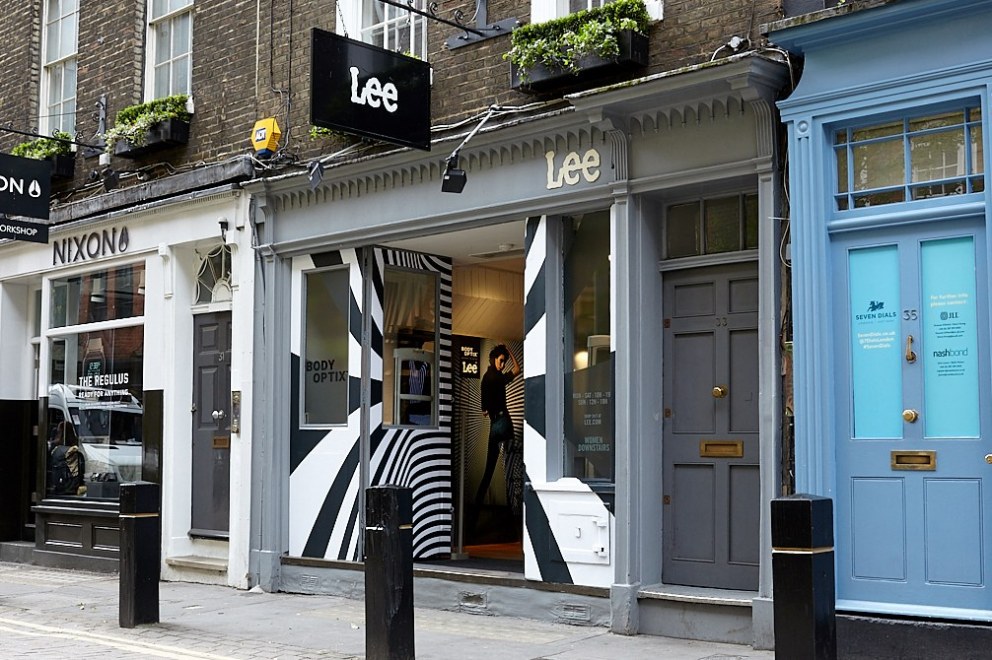 Lee Jeans Body Optix Selfridges Pop Up | Carnaby Street Store | Interior Designers